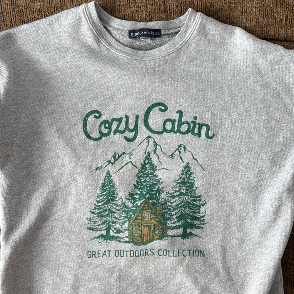 Kiel James Patrick Gray Cozy Cabin Sweatshirt